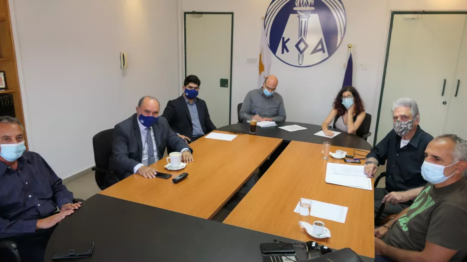 Ο Πρόεδρος του ΚΟΑ συναντήθηκε με την ΕΝΑΔ Αγίου Δομετίου