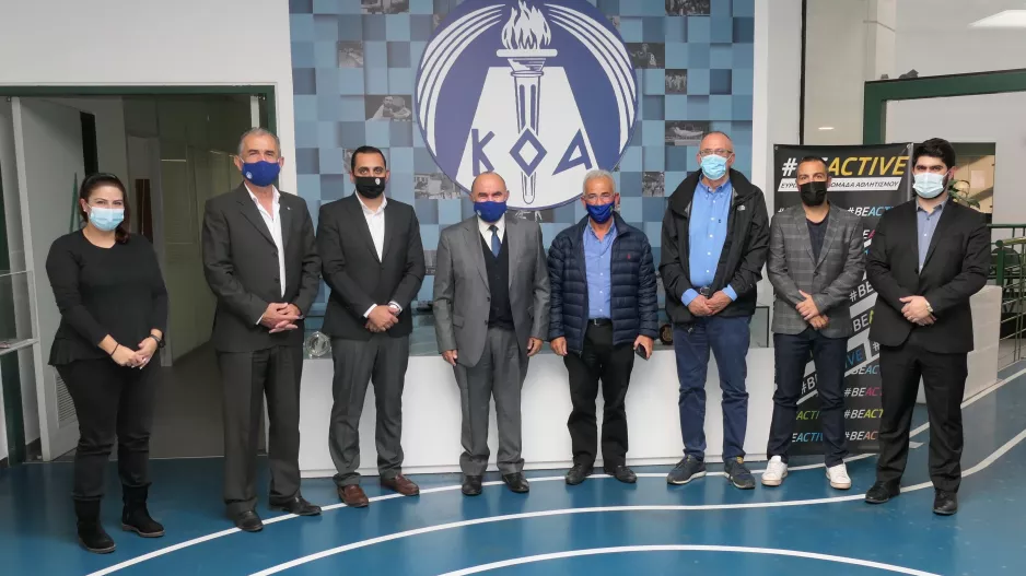 Ο Πρόεδρος ΚΟΑ συναντήθηκε με τον Όμιλο Αντισφαίρισης Λάρνακας