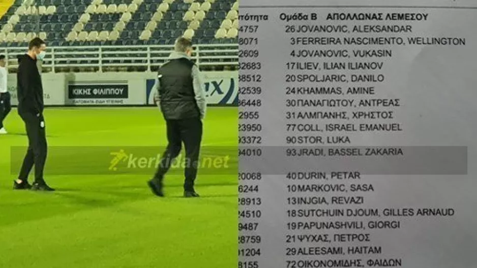 "Λαβωμένος" με 9 απουσίες στο Δασάκι ο Απόλλωνας!