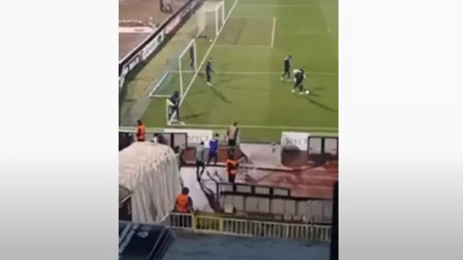 Η είσοδος στο "Παρτιζάνα" για προθέρμανση (βίντεο)