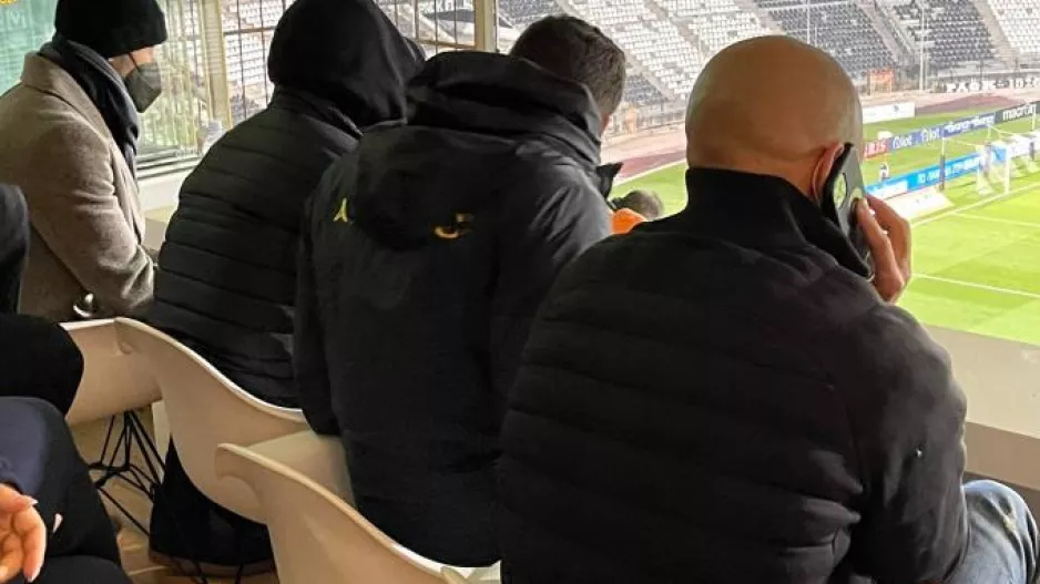 Έζησαν έντονα το ματς στη σουίτα οι Άμραμπατ, Αραούχο, Σάκχοφ και Στάνκοβιτς