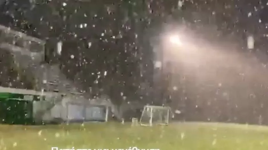 Κύπρος / Χιόνια πριν την προπόνηση! (βίντεο)
