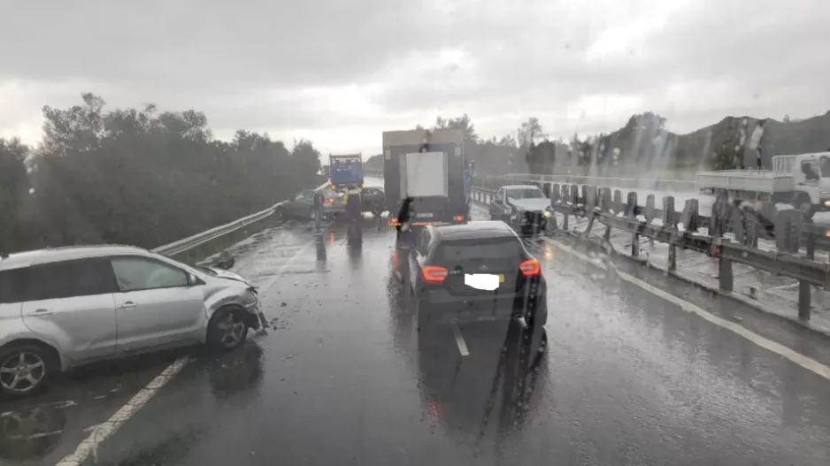 Έκλεισε το highway προς Λεμεσό λόγω καραμπόλας