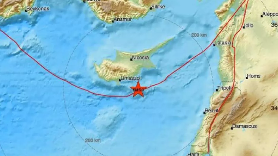 Έκτακτο/Σεισμός στην Κύπρο