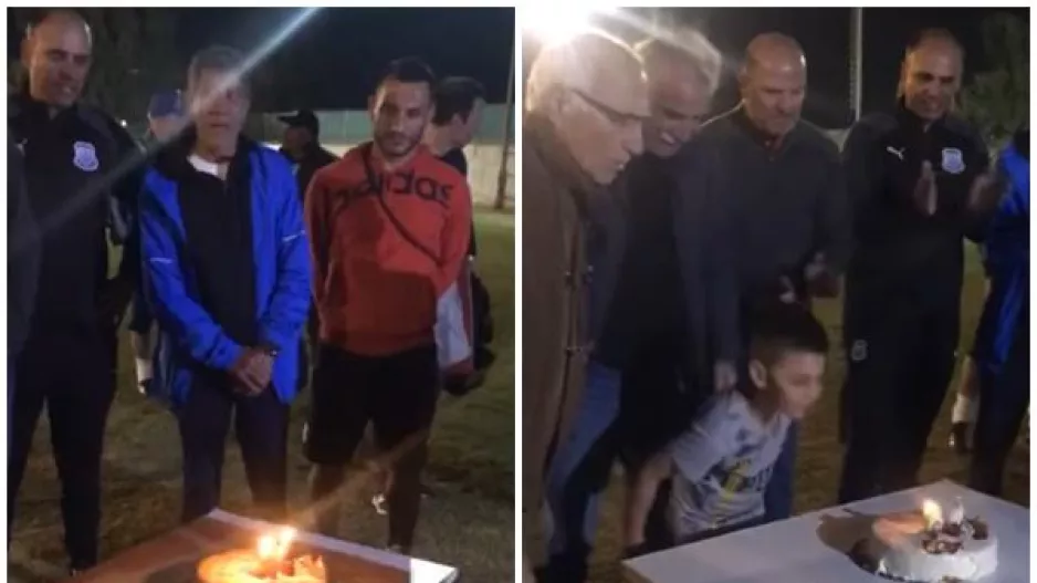 Πρόκριση με Καβάζη και... τούρτα γενεθλίων (Βίντεο)