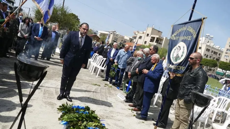 Κατέθεσε στεφάνι ο πρόεδρος - "Ο Απόλλωνας είναι αίμα από το αίμα της ΕΟΚΑ"
