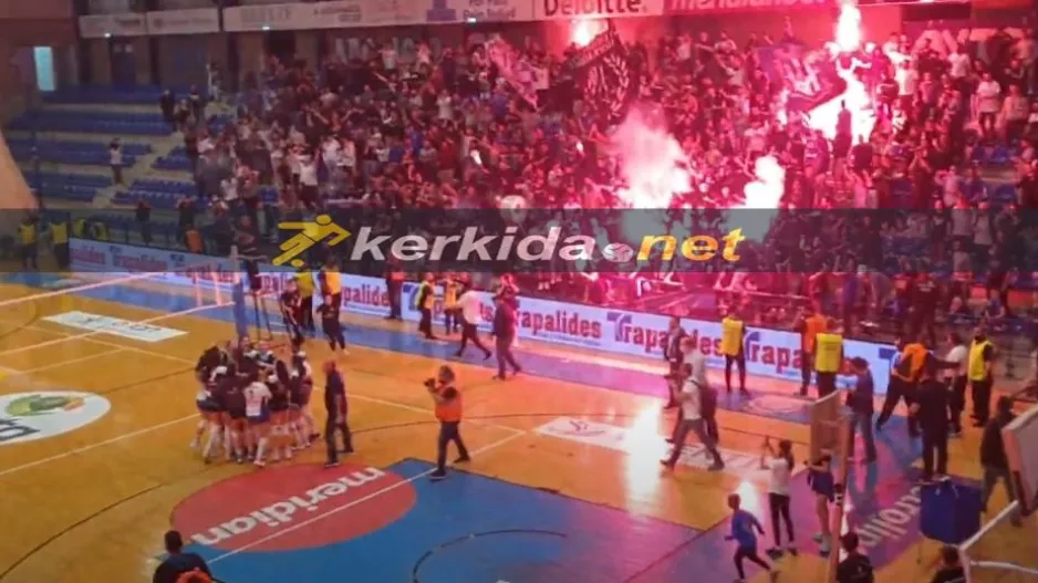 (ΒΙΝΤΕΟ Kerkida) Ο πόντος - τίτλου και η... έκρηξη στο κλειστό!