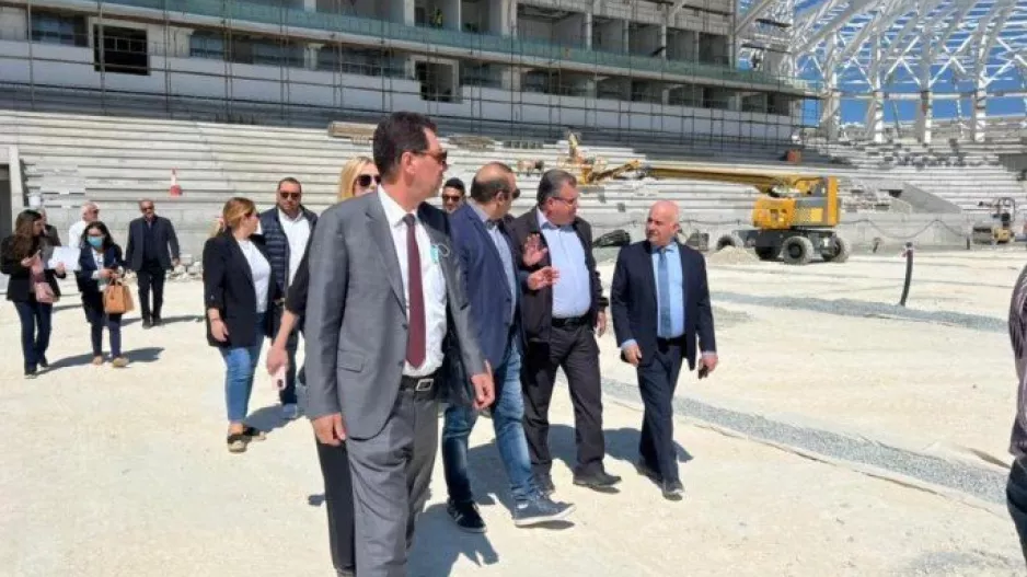 (ΔΗΛΩΣΕΙΣ/ΦΩΤΟΣ) "Τέλη Αυγούστου έτοιμο το γήπεδο Λεμεσού και μέρος του οδικού δικτύου"