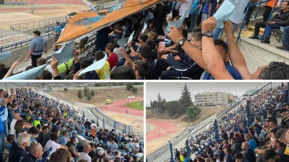 (ΒΙΝΤΕΟ/ΦΩΤΟΣ) Θερμή υποδοχή με πανό και χαρτόνια 