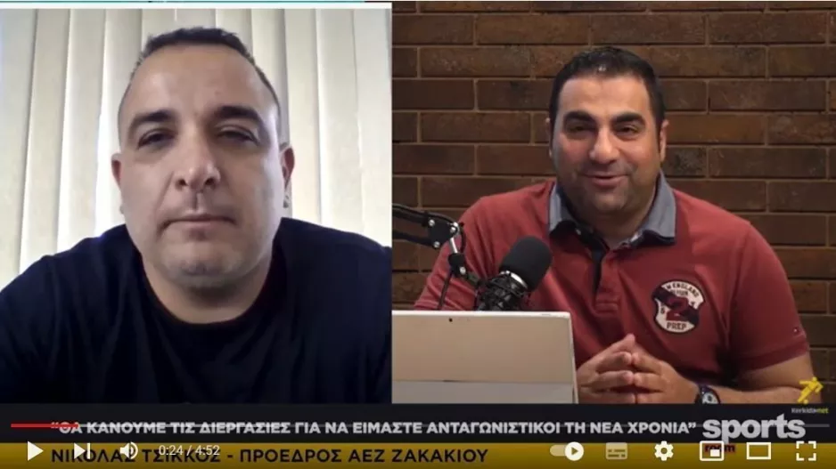 Δηλώσεις στο Newsroom Sports: "Έχουμε παίκτες υπόψη, θα μιλήσουμε μαζί τους" 