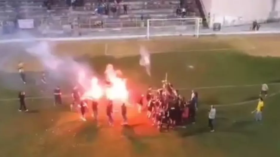 Το... έκαψαν στην Καλαβασό για το πρωτάθλημα! (βίντεο) 