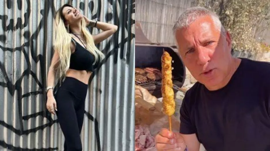 Σουβλάκι από τον "ψήστη" Ηρακλή Τσίκινη η Σάσα Μπάστα στη Μύκονο! (βίντεο)