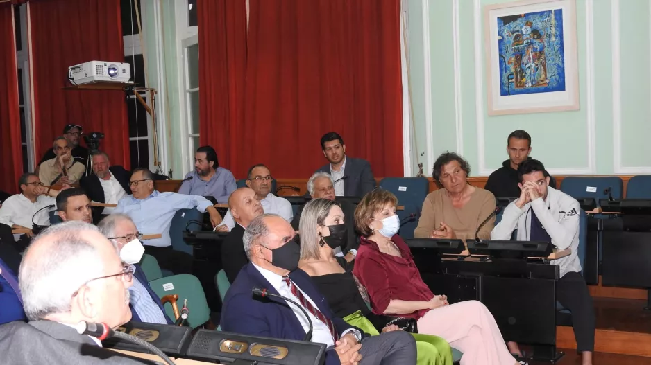 Ο Πρόεδρος του ΚΟΑ στην τιμητική εκδήλωση για τον Μίλτο Τεντόγλου