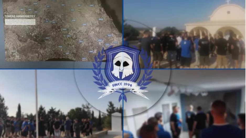 Οι Μαχητές στο εκκλησάκι που ανεγέρθη από τον Παύλο Παυλάκη