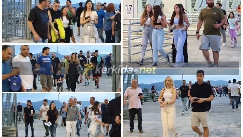 Μαζικά... στο γήπεδο/Φώτος Kerkida.net