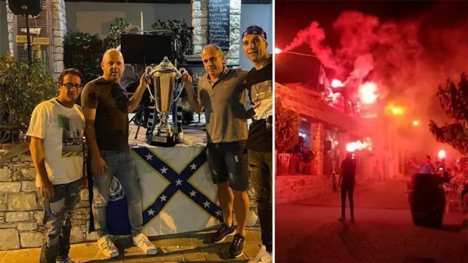 Ατμόσφαιρα... στη Σαλαμιού για τον Απόλλωνα! (βίντεο/φώτος)