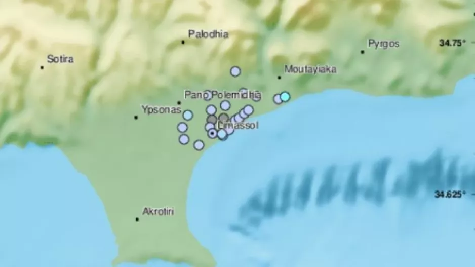Νέος σεισμός στη Λεμεσό