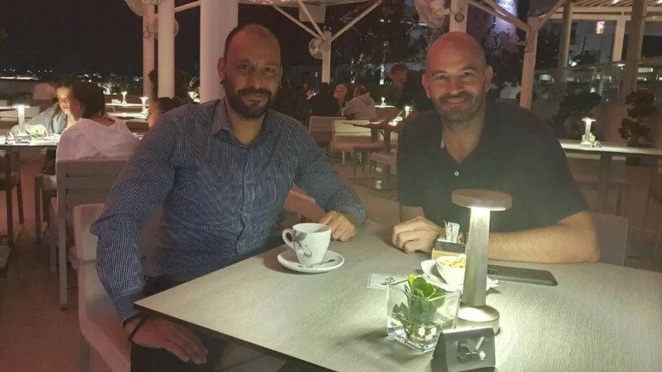 Βραδινή έξοδος... για Πρόεδρο - Προπονητή!