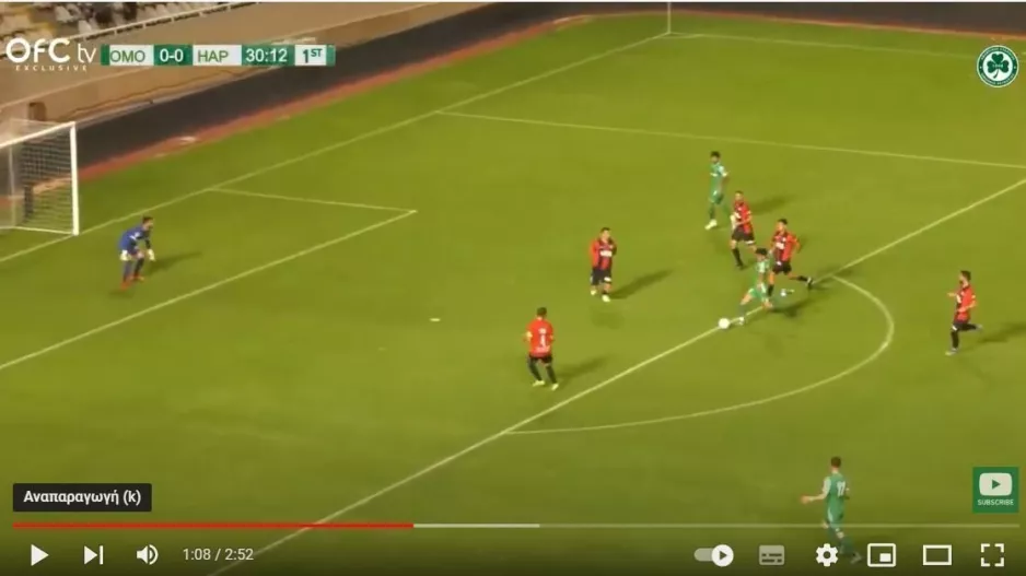 (ΣΤΙΓΜΙΟΤΥΠΑ) Ομόνοια - Hapoel Haifa  