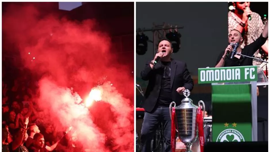 Ο ύμνος στην πίστα, καπνογόνα... στην κερκίδα! (Βίντεο)