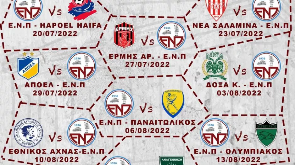 ΕΝΠ: Δυνατά φιλικά προετοιμασίας/Ενημέρωση 
