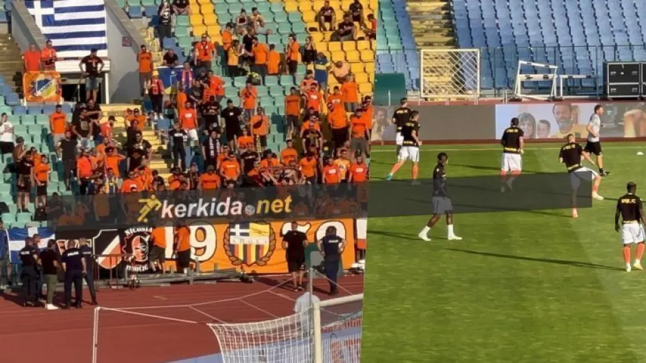 (BINTEO) H είσοδος του ΑΠΟΕΛ στο Βασίλ Λέφσκι και η αποθέωση από τους "πορτοκαλί"