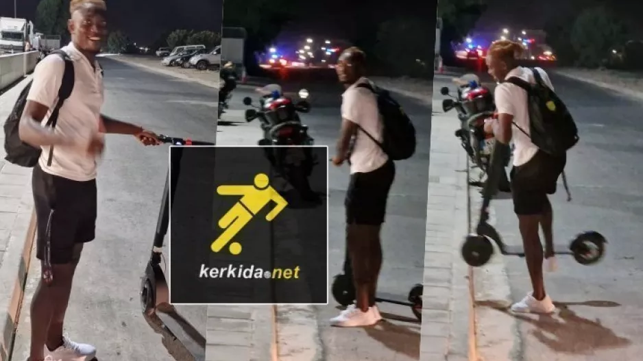 Αναχώρησε με… σκούτερ ο Ολατούντζι! (φώτος)