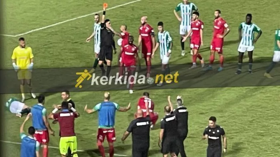 Δυο κίτρινες στα γρήγορα και αποβολή για Κασάμα (φώτος)