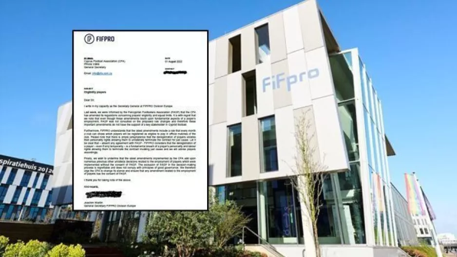(ΠΑΣΠ) Επιστολή FIFPRO στην ΚΟΠ: "Οι παίκτες μπορούν να τερματίσουν μονομερώς το συμβόλαιό τους"