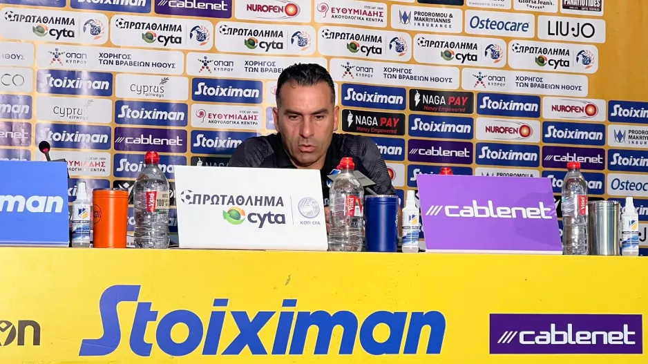 Σωφρόνης: "Θέλαμε να το γυρίσουμε αλλά δεν ήταν εύκολο, η Πάφος είναι μια πολύ καλή ομάδα"