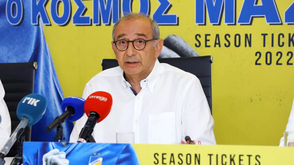 ΑΠΟΕΛ: Παραμένει πρόεδρος ο Κ. Ζιβανάρης, αντιπρόεδροι οι Πάλμας-Σεβέρης