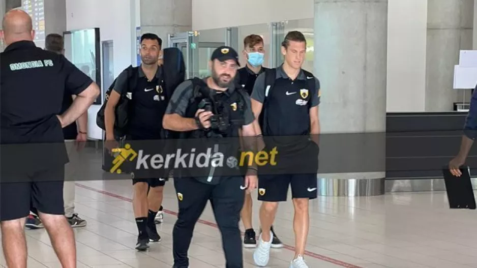 ΦΩΤΟΣ Kerkida/Στην Κύπρο για... Ομόνοια η ΑΕΚ