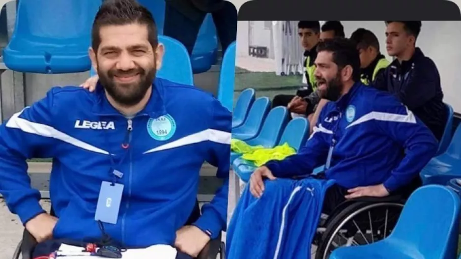 Ο Γιώργος Ζορπάς κοουτσάρει από τροχοκάθισμα και στέλνει μηνύματα ξανά και ξανά