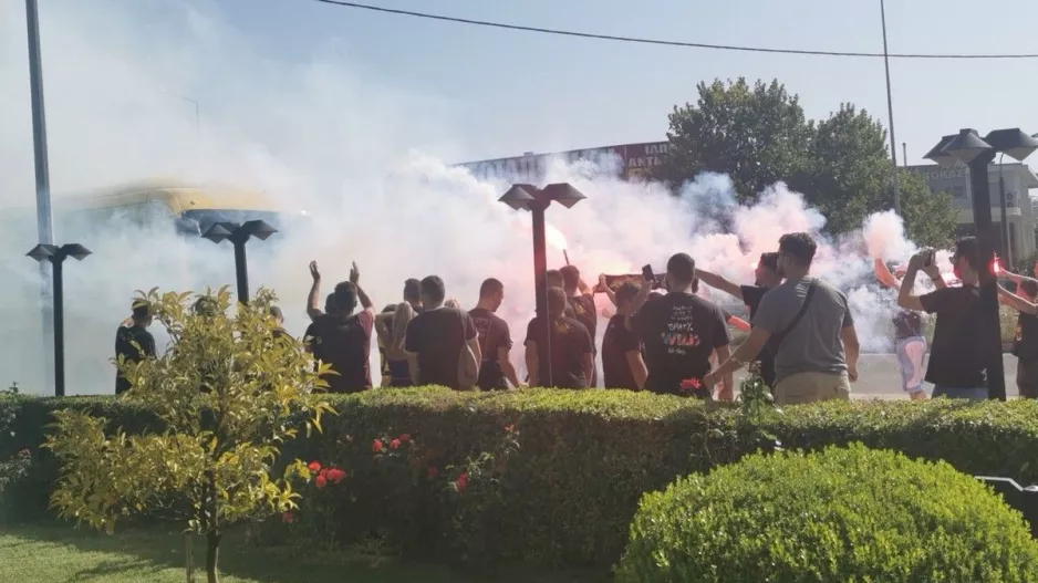 ΑΕΚ: Θερμή υποδοχή για την αποστολή της Ένωσης στο Αγρίνιο