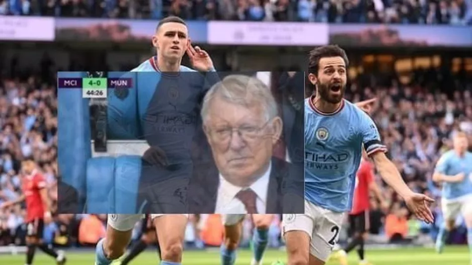 (ΦΩΤΟ) Περίλυπος... ο Σερ Άλεξ μετά το 4-0!