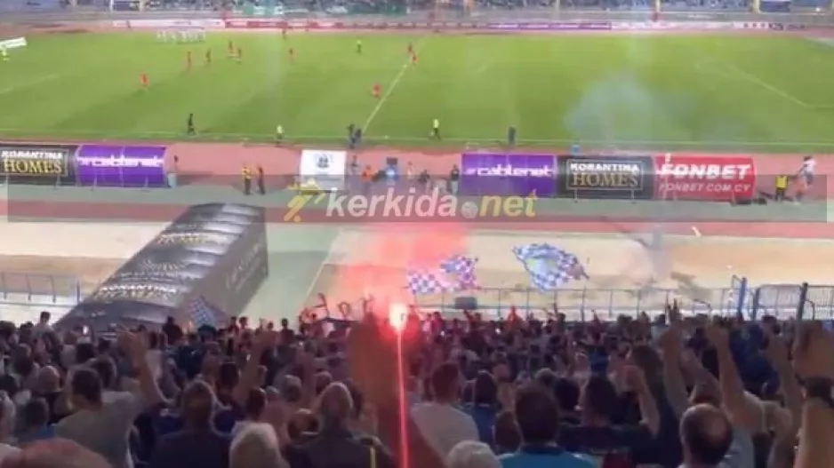 (BINTEO kerkida) Η "έκρηξη" στο 1-0 και το... γνωστό σύνθημα