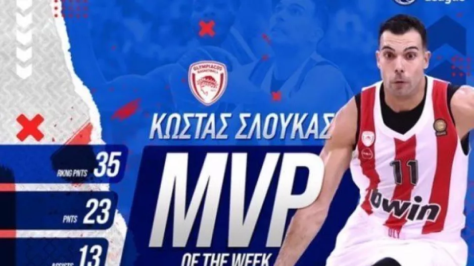 Basket League: Δεύτερος MVP o Σλούκας!