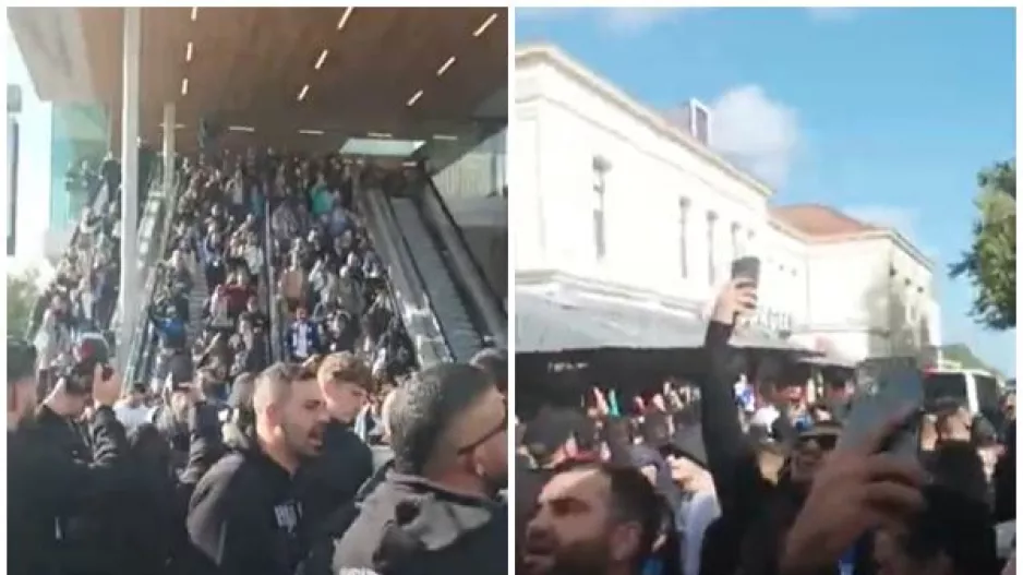 (Βίντεο - Απολλωνίστες) Μαζική άφιξη στο Άλκμααρ από Άμστερνταμ και χαμός!