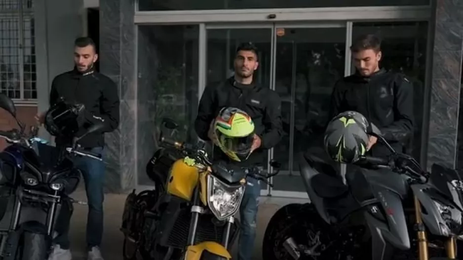 "Ανέβηκαν" στις μηχανές οι Μάτι, Πίττας, Παπαφώτης και "έφτασαν" στο νέο γήπεδο Λεμεσού! (βίντεο)