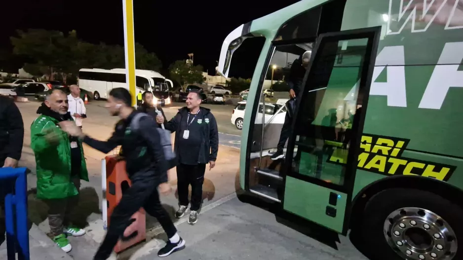 Η άφιξη του Άρη στο "Αντώνης Παπαδόπουλος" 