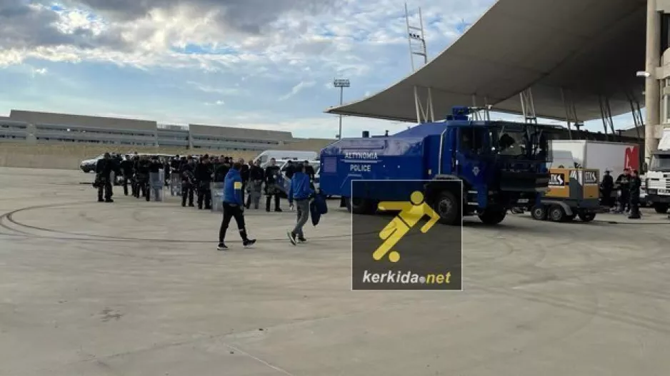 Ισχυρή αστυνομική παρουσία στο ΓΣΠ (φώτος)