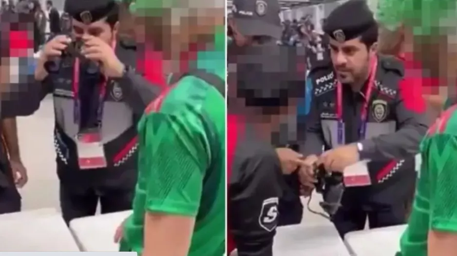 Οπαδός του Μεξικό έκρυψε αλκοόλ σε κιάλια (βίντεο)