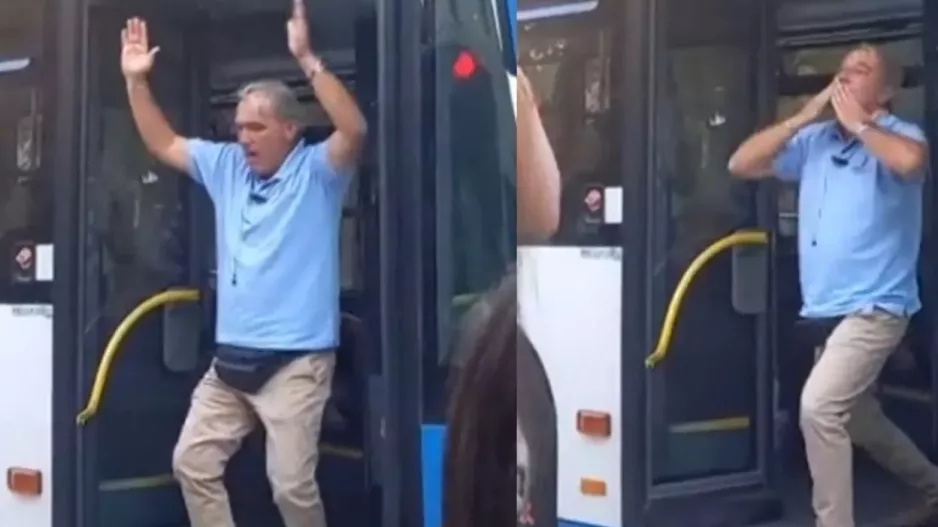 Οδηγός λεωφορείου που άφησε το τιμόνι και… χόρεψε Φουρέιρα