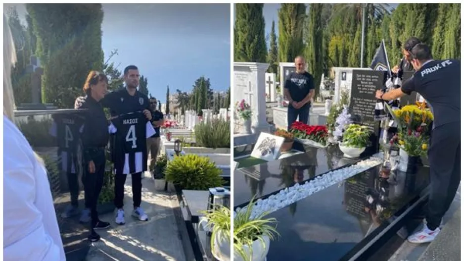 Αντιπροσωπεία του ΠΑΟΚ επισκέφθηκε τον τάφο του άτυχου Νάσου Κωνσταντίνου (Φώτος)