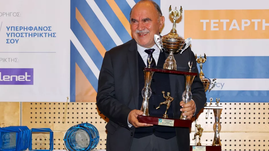Στις βραβεύσεις της Κυπριακής Ομοσπονδίας Χάντμπολ ο Ανδρέας Μιχαηλίδης