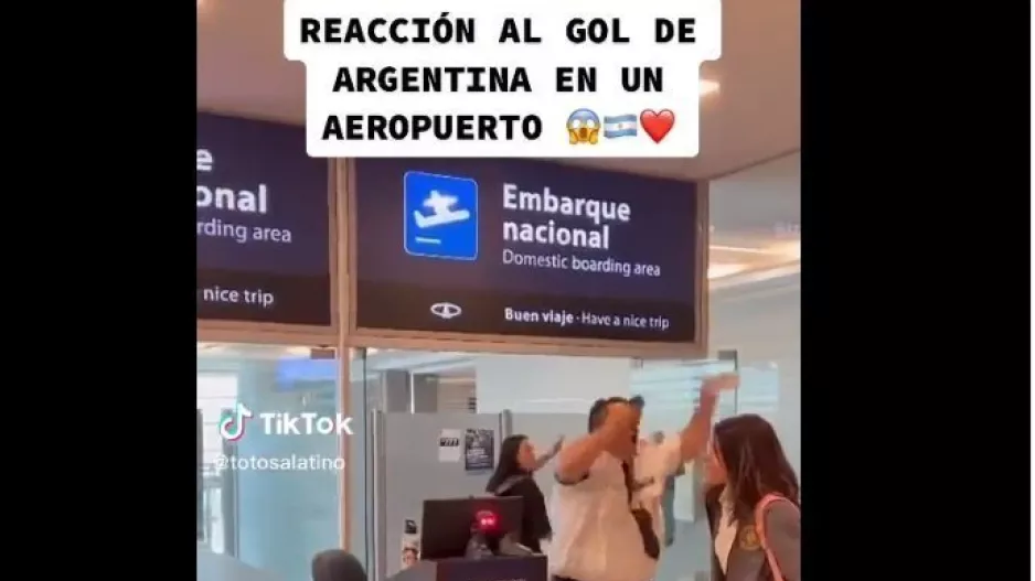 Τρέλα σε αεροδρόμιο της Αργεντινής! Τα άφησαν όλα στο γκολ/ΒΙΝΤΕΟ