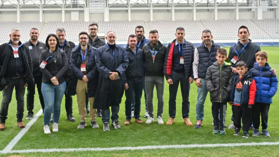Απόλλων: Η ξενάγηση των συνεργατών - χορηγών στο νέο γήπεδο 