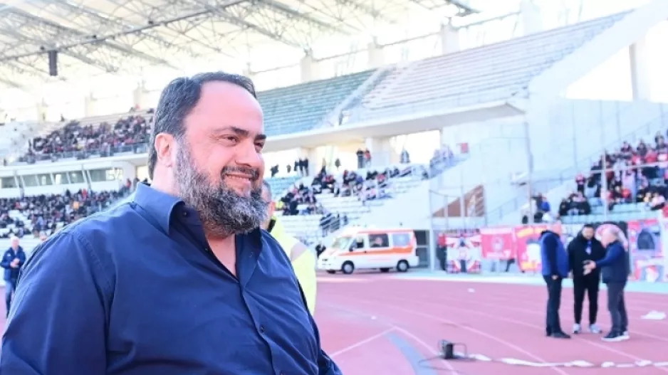 Ολυμπιακός: «Παρών» στο Πανθεσσαλικό και ο Βαγγέλης Μαρινάκης