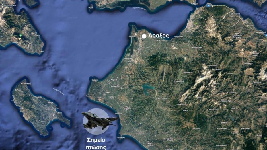 Έπεσε μαχητικό F-4 στη θάλασσα νότια της Ανδραβίδας