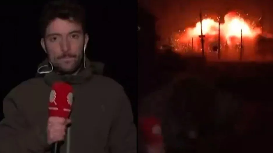 Ουκρανία: Τρόμος για Γάλλο ρεπόρτερ από έκρηξη που σημειώθηκε πίσω του on camera